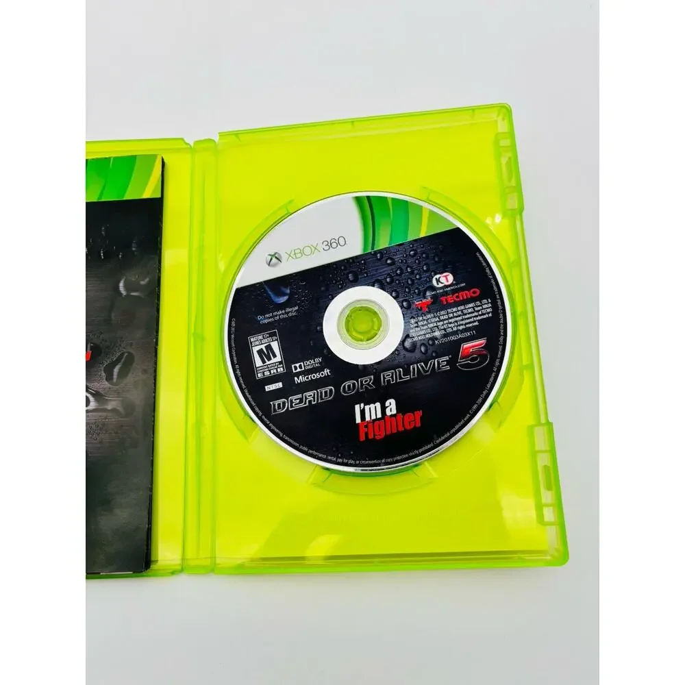 Dead or Alive 5 (Microsoft Xbox 360, 2012) Complete with Manual CIB Tested Works